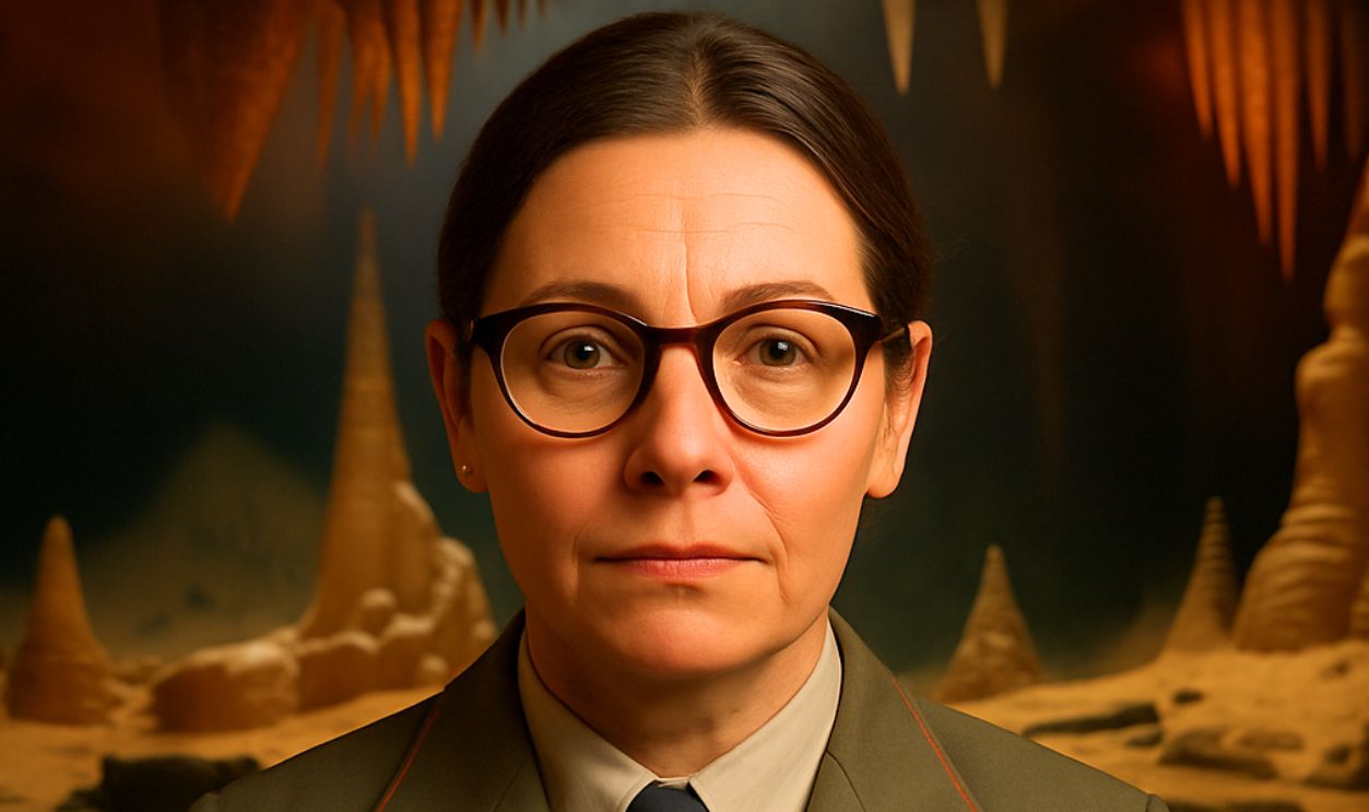 Female Professor In Valencia's Cova Dones