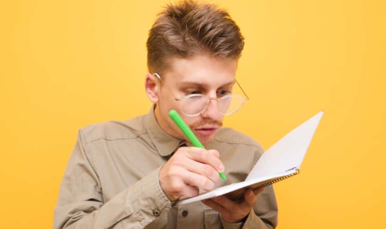 Funny Geek Wearing Glasses, Shutterstock, 1574944444