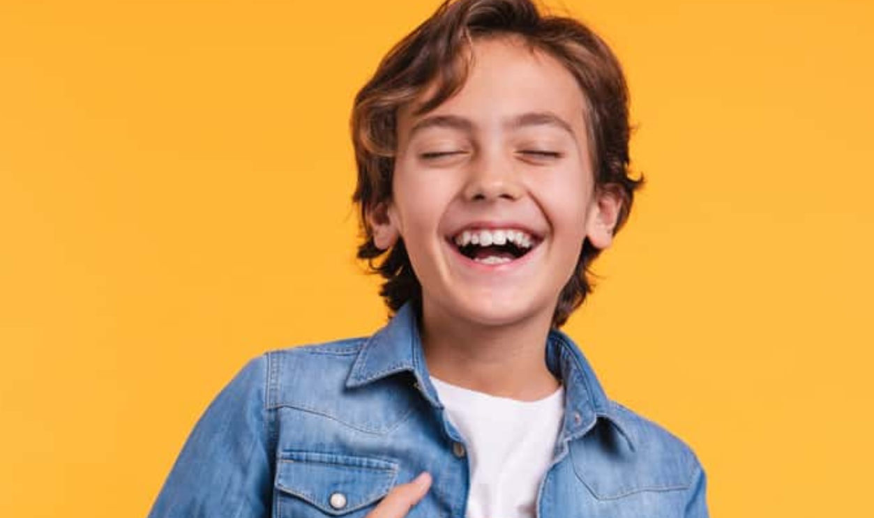 Laughing Young Caucasian Boy, Shutterstock, 1887725104