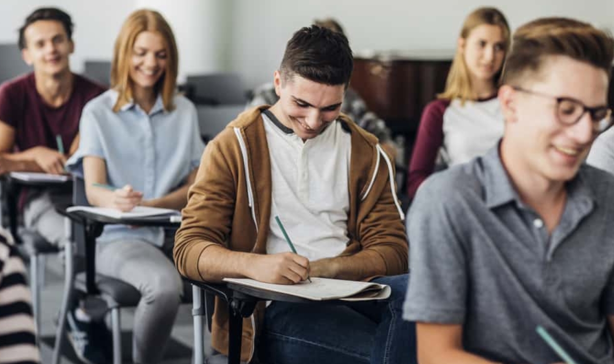 Students Sitting In Classroom, Shutterstock, 733671838