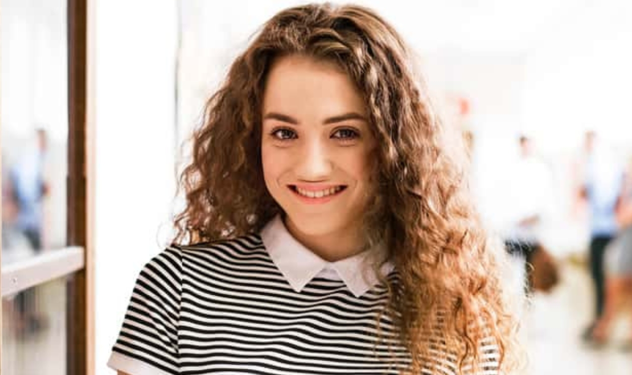 Teenage Girl With Notebooks, Shutterstock, 705161812