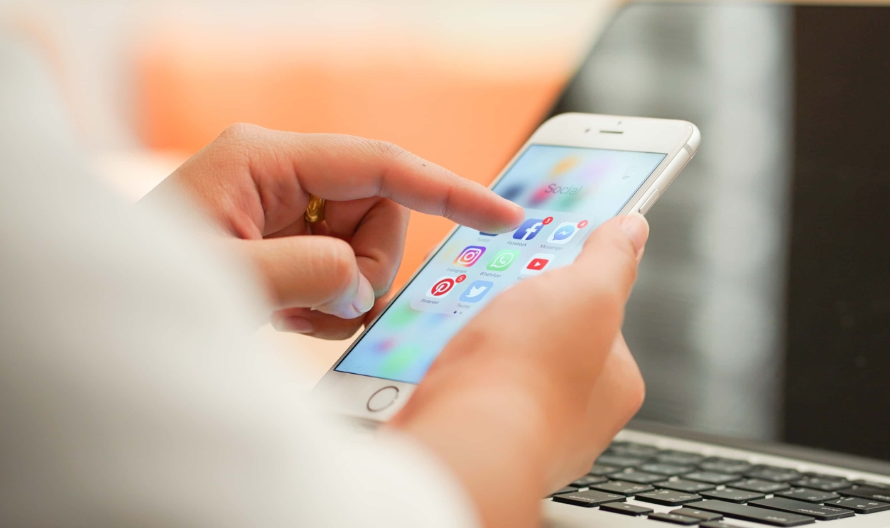 Close Up Employee Woman Swiping, Shutterstock, 697101727