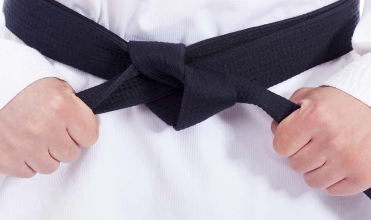 Closeup Of A Martial Arts Man Tying His Black Belt, Shutterstock, 150616775