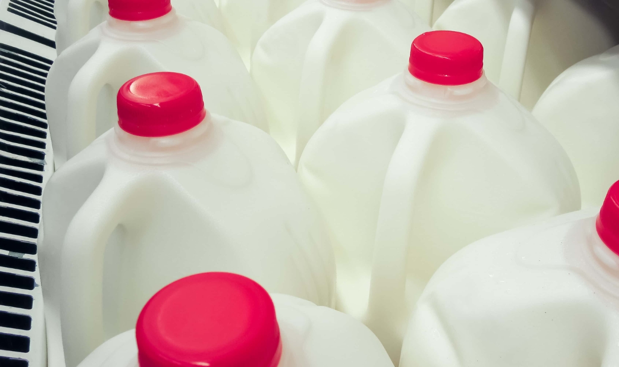 Gallon Size Jugs Of White Milk, Shutterstock, 1498956437