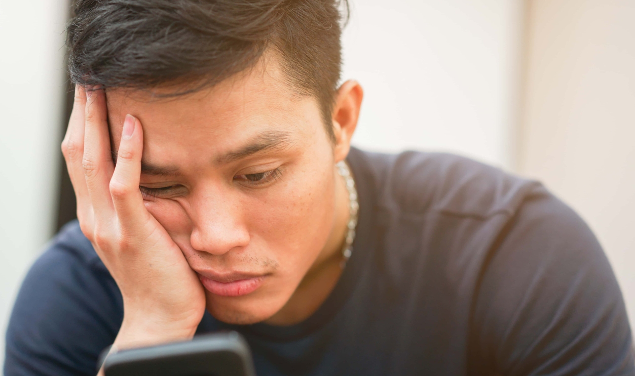 Teenager Man Feeling Bored, Shutterstock, 1065707198
