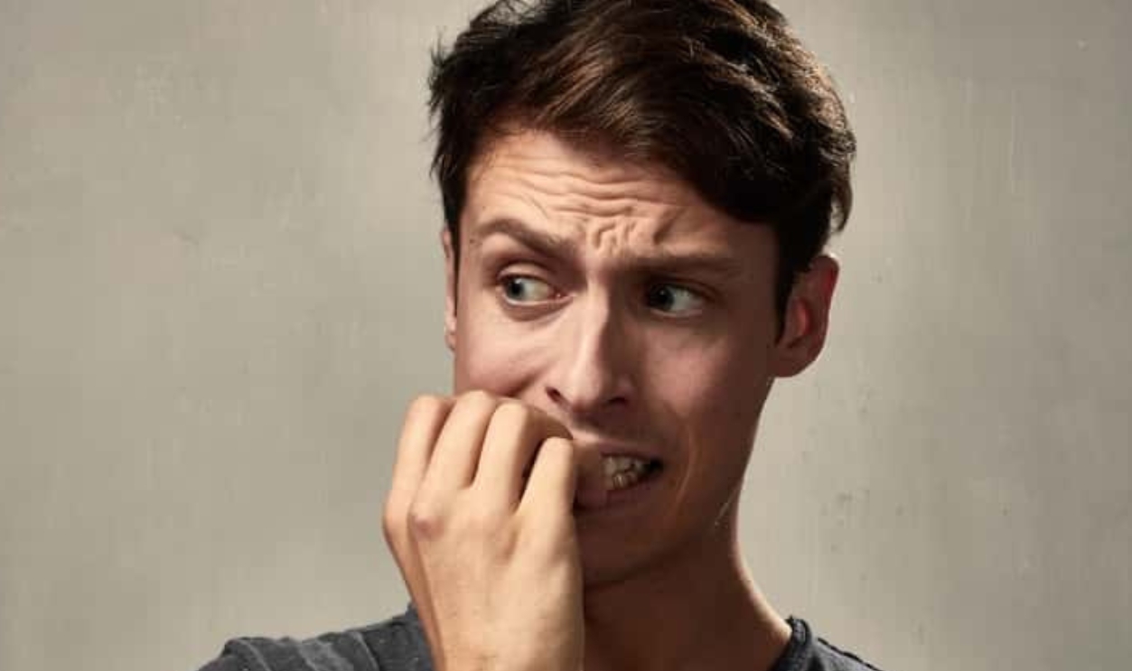 Scared Man Face, Shutterstock, 589886444