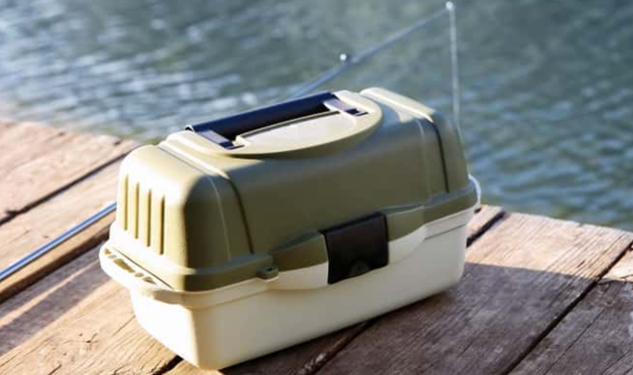 Tackle Box And Rod For Fishing, Shutterstock, 1220632246