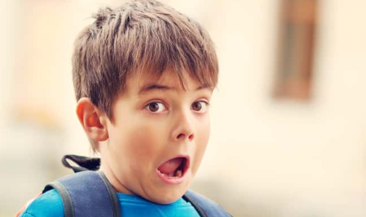 Boy With Rucksack In Front Of A School Building, Shutterstock, 470992109