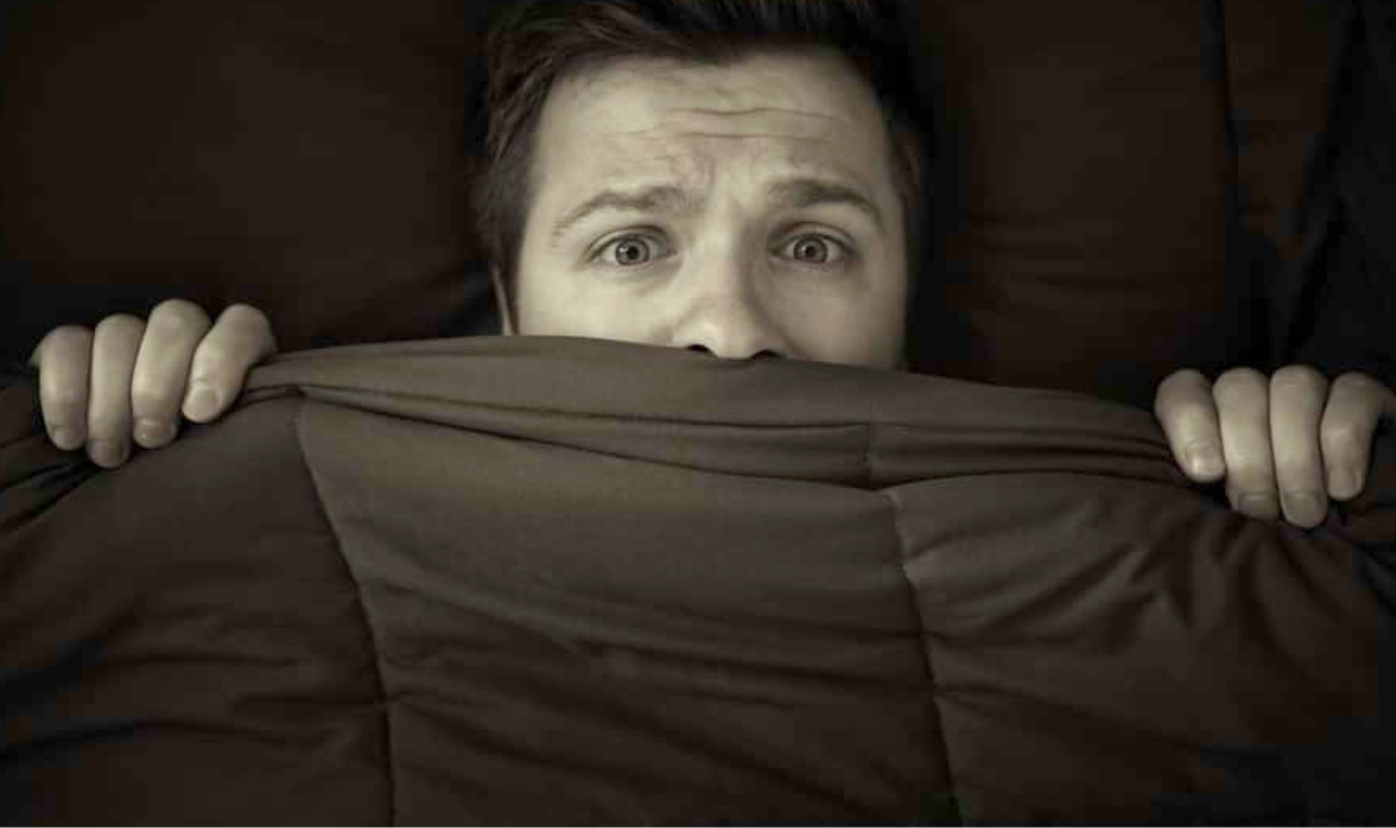 Young Man Hiding In Bed, Shutterstock, 756963577