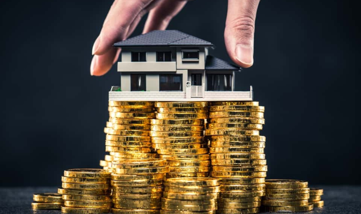 A Large Amount Of Money And House Model, Shutterstock, 542799850