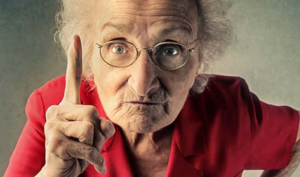 Angry Grandma Pointing Out Something, Shutterstock, 239509030 (2)