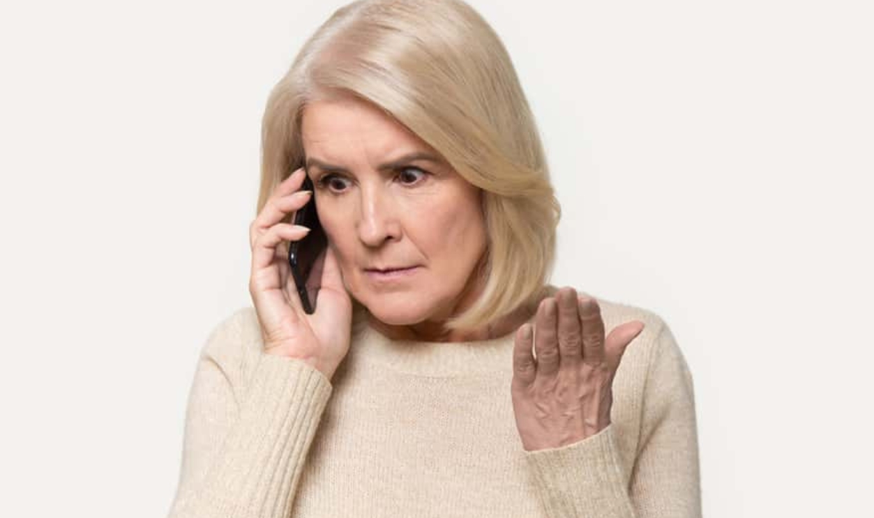 Annoyed Old Woman, Shutterstock, 1444020032