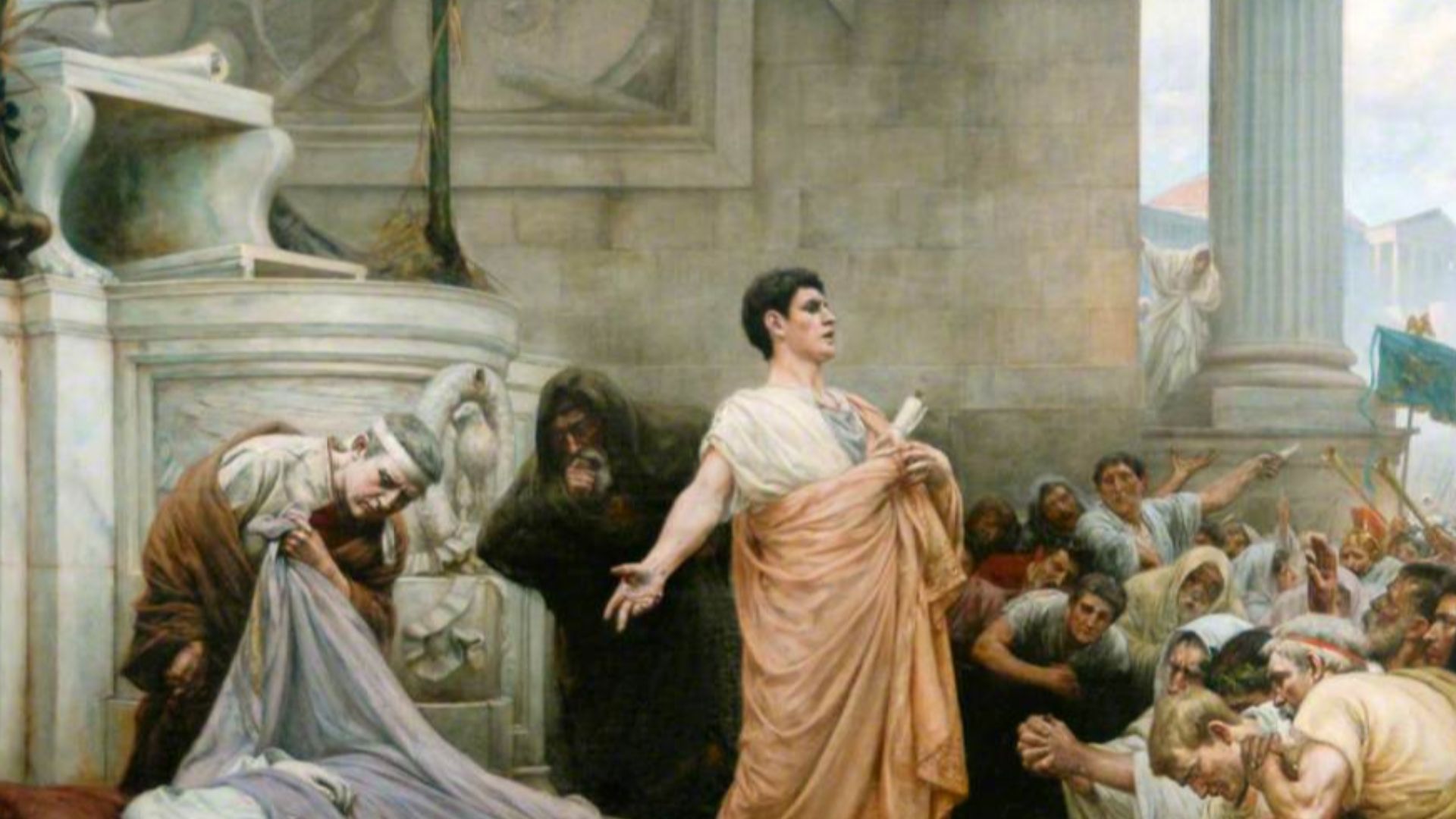File:Marc Antony's Oration at Caesar's Funeral by George Edward Robertson.jpg