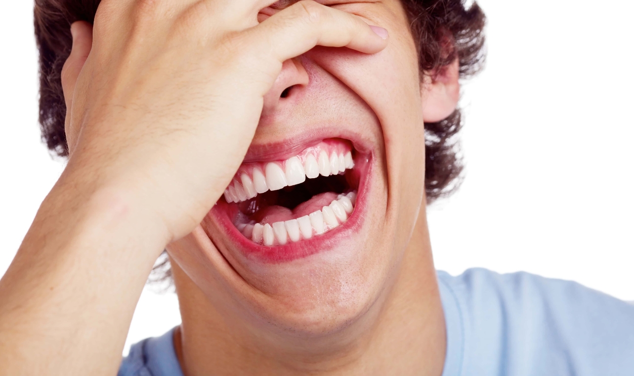 Close Up Portrait Of Hard Laughing, Shutterstock, 147912089