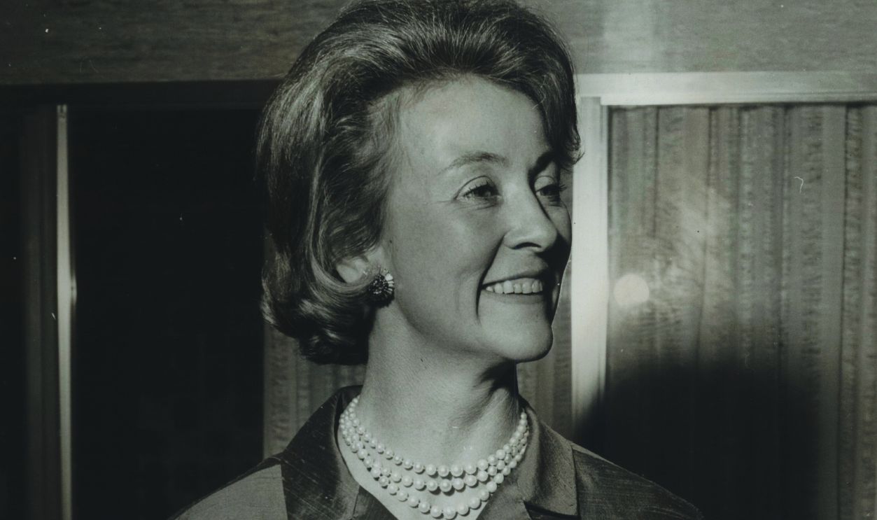 Gettyimages - 2220638034, 1965 Press Photo Guest speaker from the United Nations, Ambassador Marietta Tree HOUSTON, TEXAS - APRI 22: Guest speaker from the United Nations, Ambassador Marietta Tree. U.S. Delegate to United Nations' Trusteeship Council. 