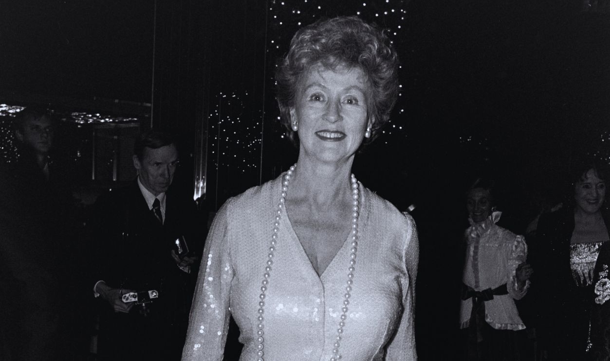 Gettyimages - 1759712393, Claudette Colbert Receives Lord & Taylor's Rose Award Marietta Tree (C) attends an event at the main branch of Lord & Taylor in New York City on November 16, 1983.