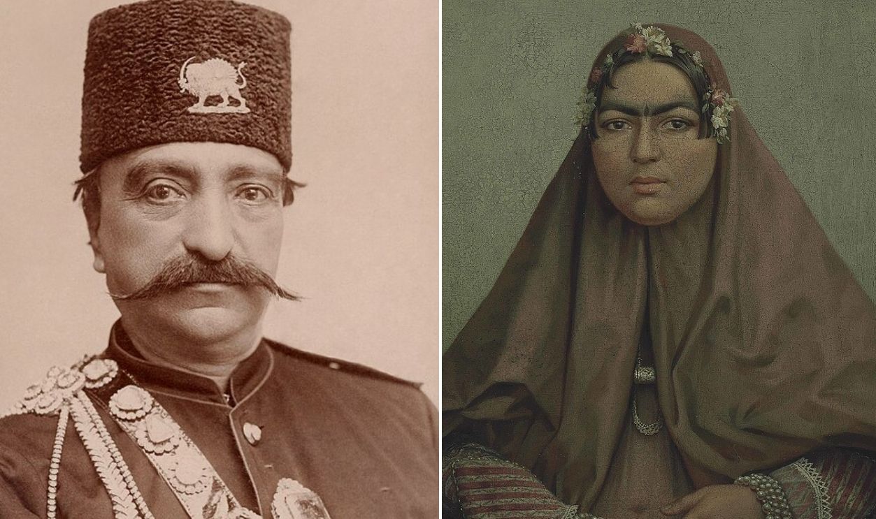 Nasser Al-Din Shah And Anis Al-Dawla