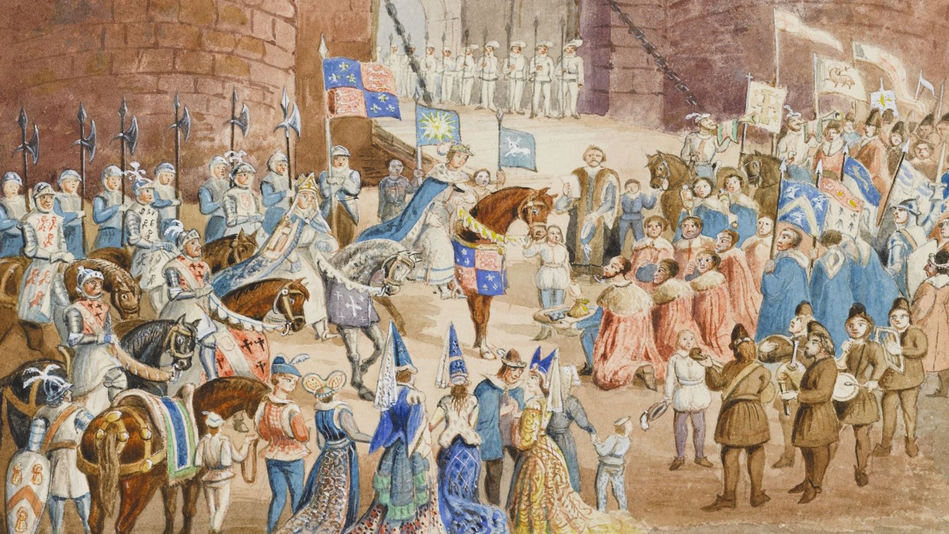 File:The South Gate, Exeter - The Reception of King Edward IV, 1470.jpg