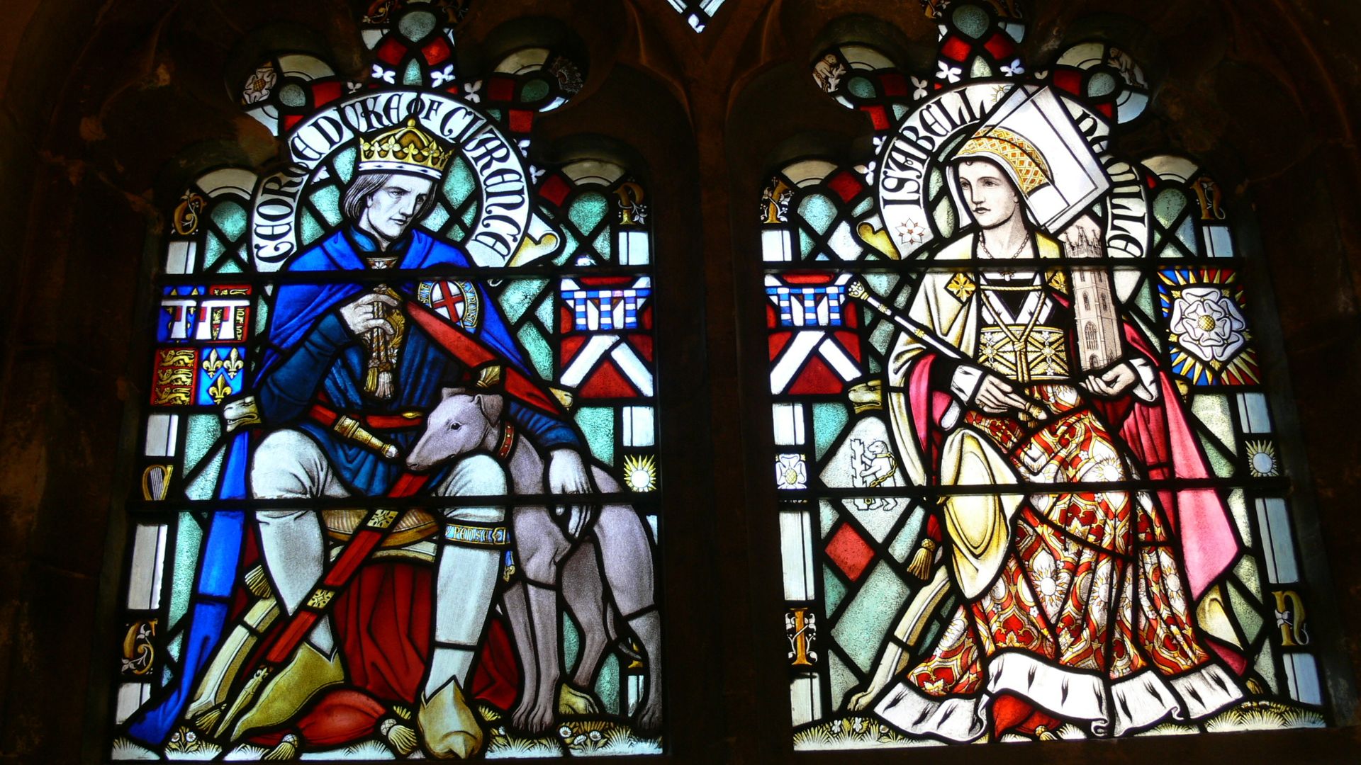 File:Cardiff castle - Eingangshalle 1c Erkerfenster.jpg