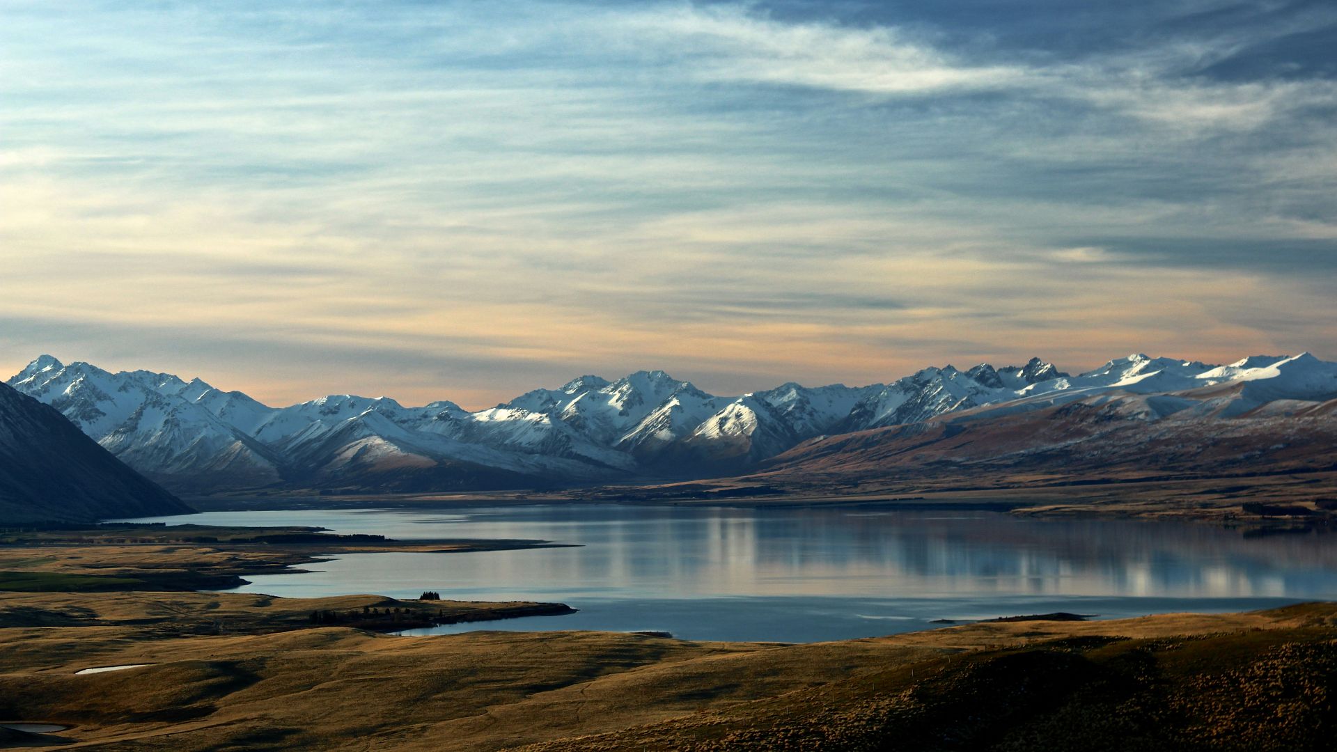 landscape photography of lake and mountain