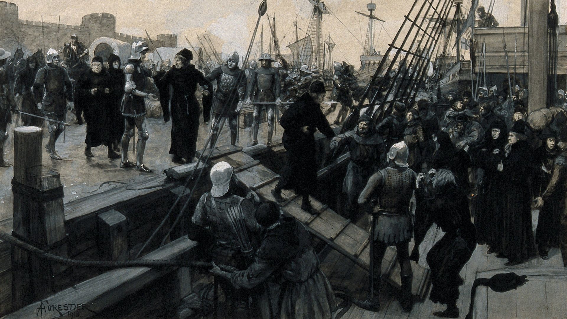 File:Hundred Years' War; surgeons and craftsmen of surgical instr Wellcome V0017073.jpg