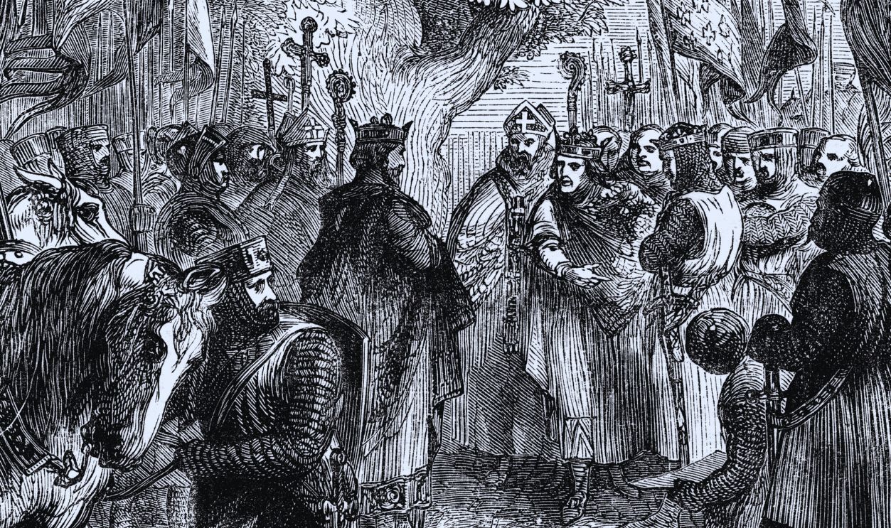 Gettyimages - 463952425, The meeting of King Henry III of England and King Louis IX of France on the plain near Gisors.