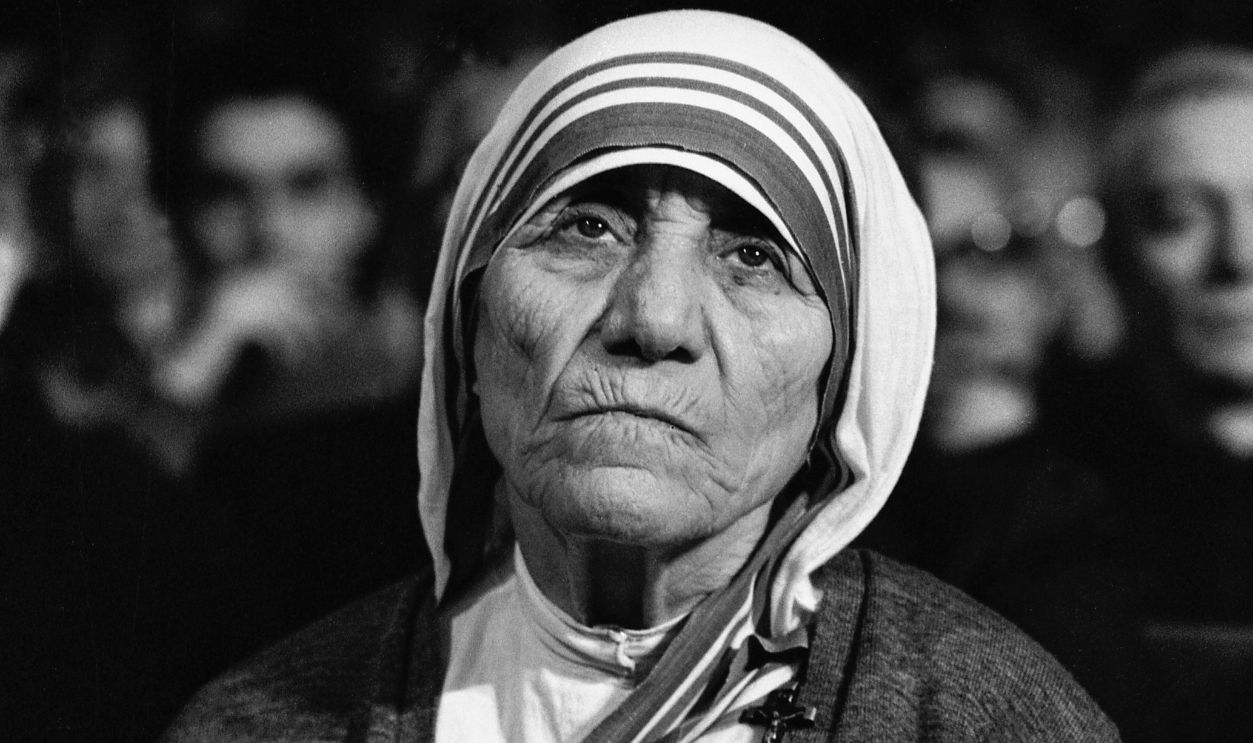 View of Mother Teresa (born Anjeze Bojaxhiu, 1910 - 1997), Rome, Italy, December 10, 1981.