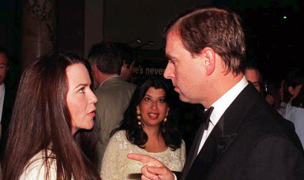 Gettyimages - 1183694021, BRITAIN-ANDREW-KOO STARK Prince Andrew (R) chats to his old flame, photographer Koo Stark, as they meet during a reception following his official opening of the Canon Photographic Gallery at the Victoria & Albert Museum in London this Tuesday evening, 19 MAY,.