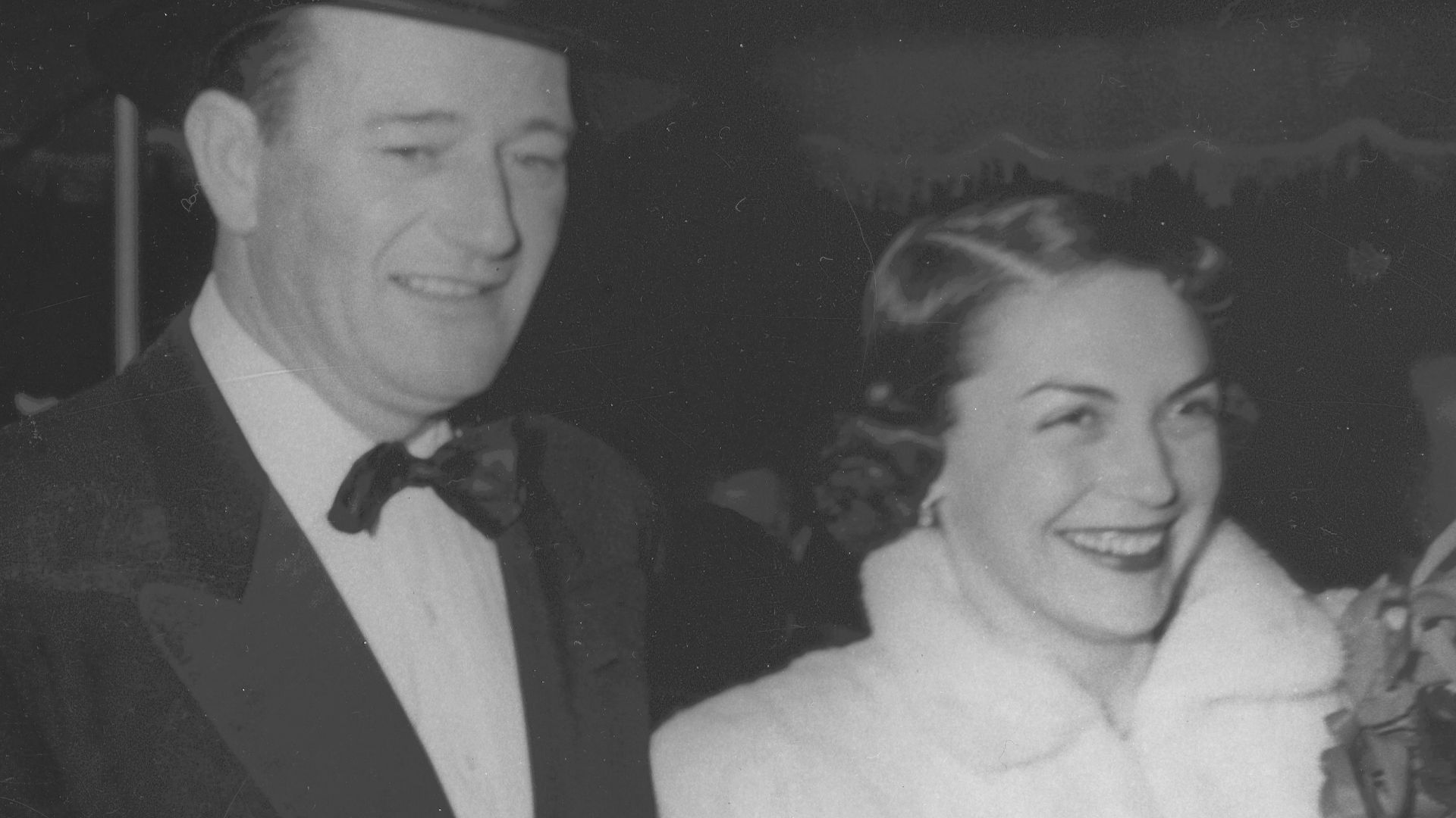 File:John Wayne and Esperanza Baur, Sands of Iwo Jima Premiere, 1949.jpg