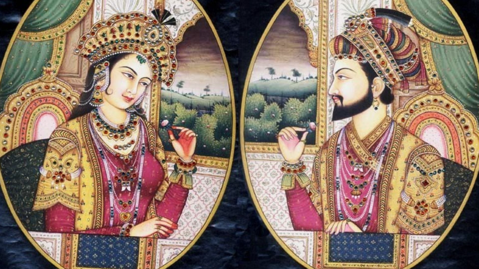 File:Emperor Shah Jahan and Mumtaz Mahal.jpg