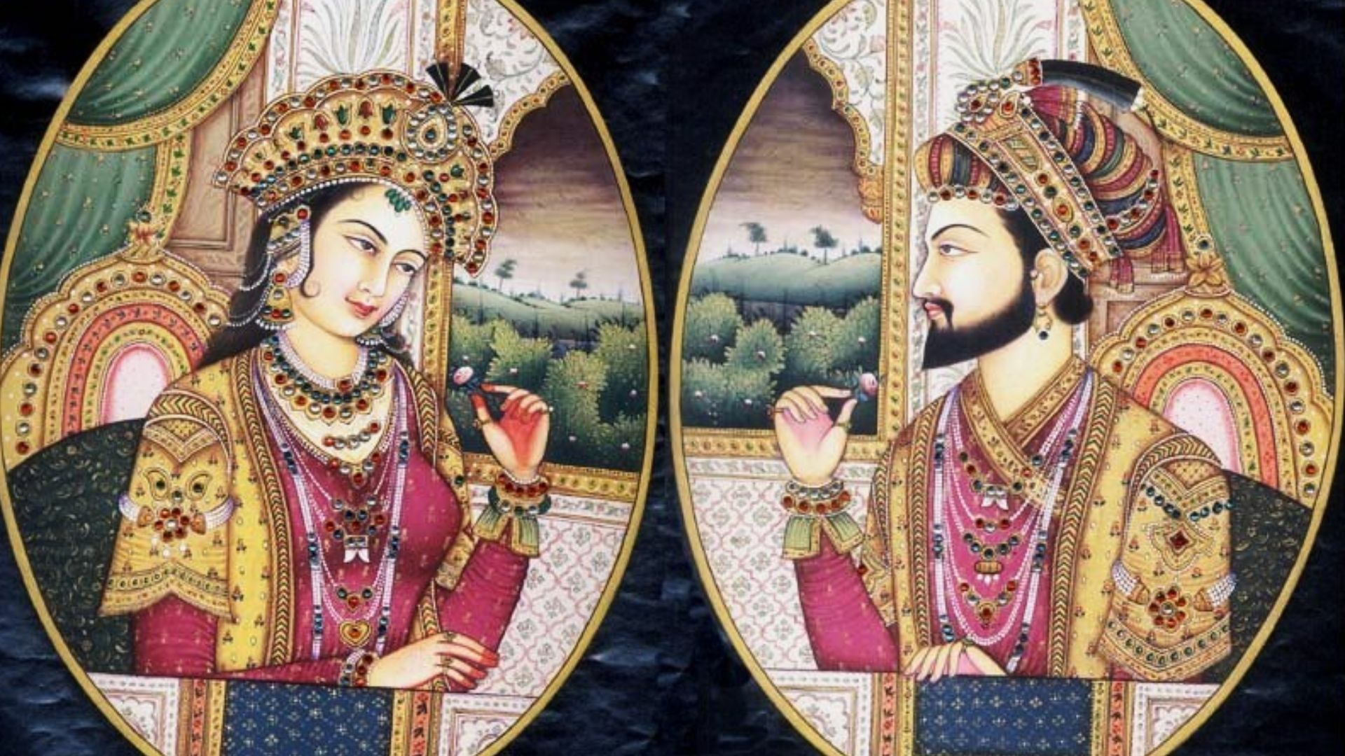 File:Emperor Shah Jahan and Mumtaz Mahal.jpg