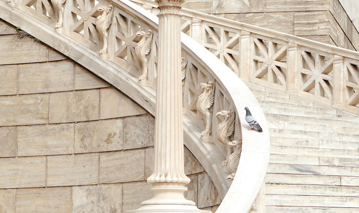 Steps Made Of Polished Marble