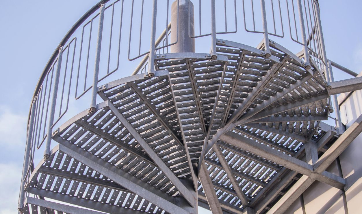 Outdoor Metal Spiral Stairs