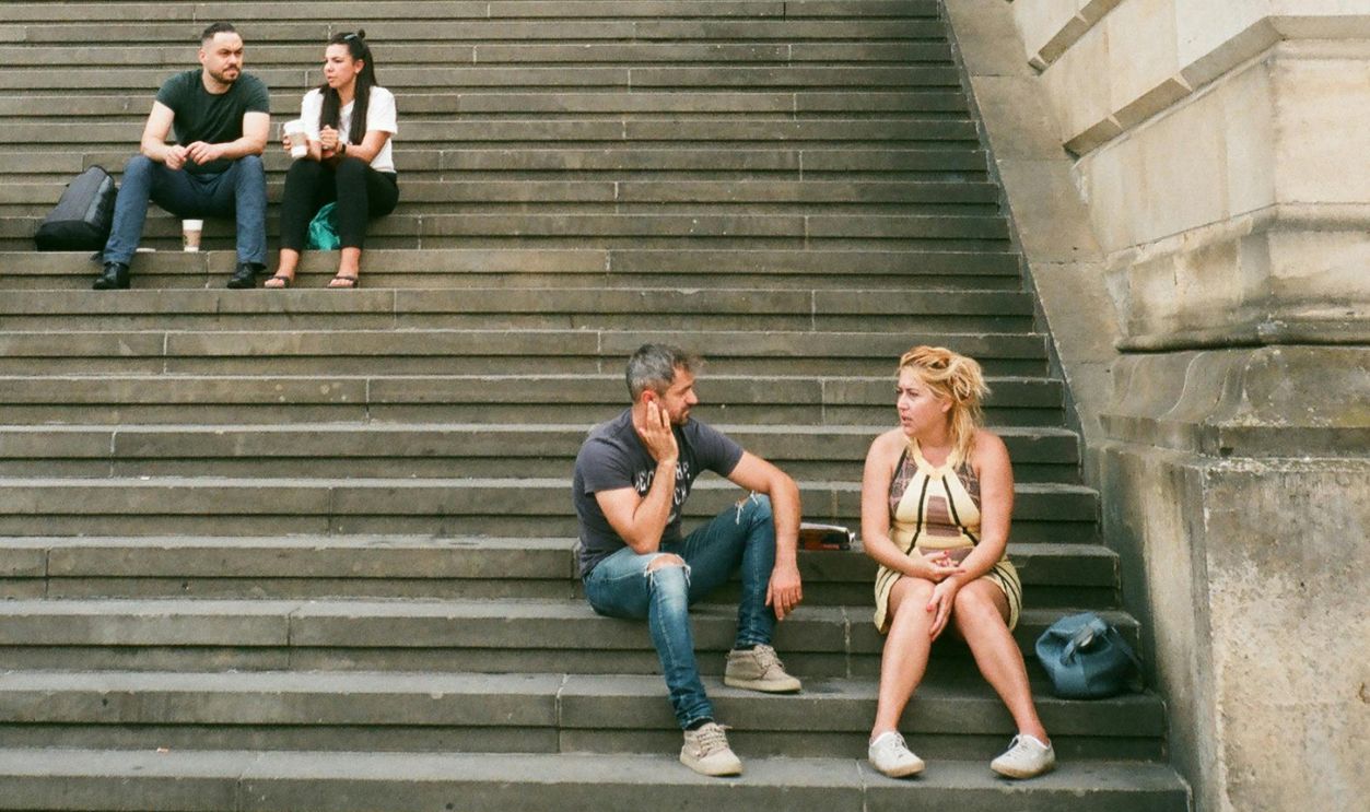 Stairs That Double As Seating In Open-Plan Space