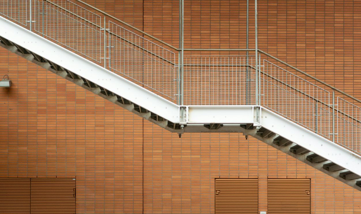 Outdoor Exposed-Metal Stairs