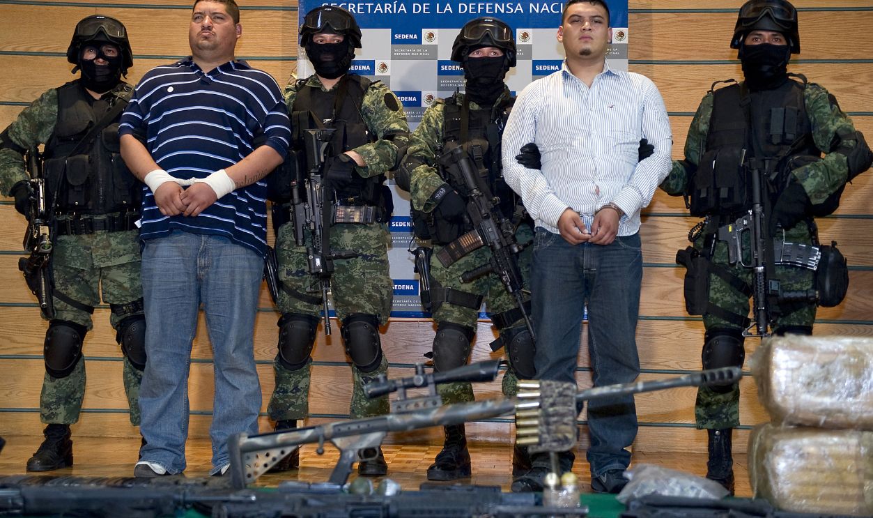 Gettyimages - 101956615, Alleged drug traffickers of the gang Los Alleged drug traffickers of the gang Los Zetas, Hector Raul Luna, aka