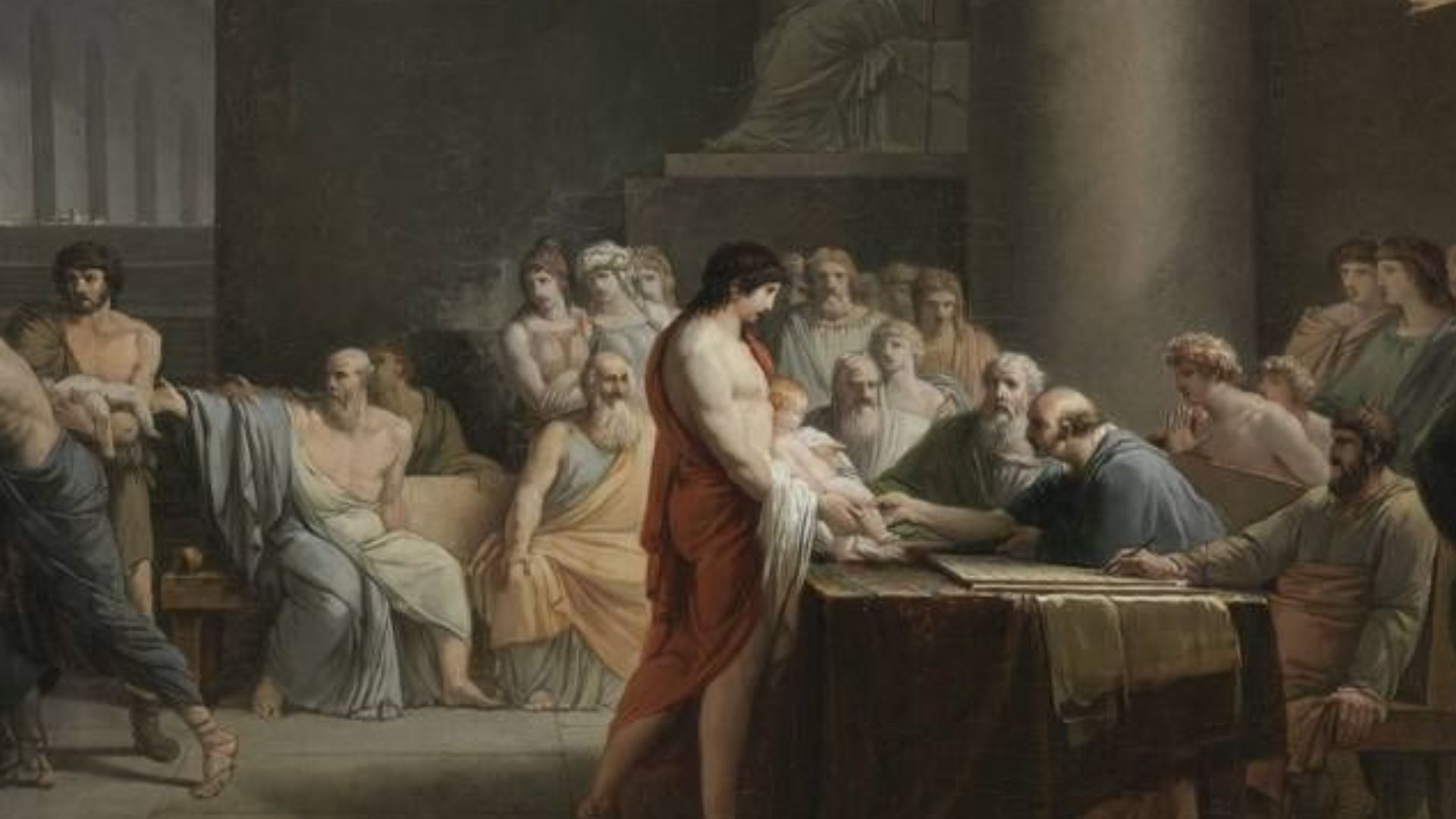 File:Jean-Pierre Saint-Ours - Gericht über die Neugeborenen Spartas - 2358 - Bavarian State Painting Collections.jpg