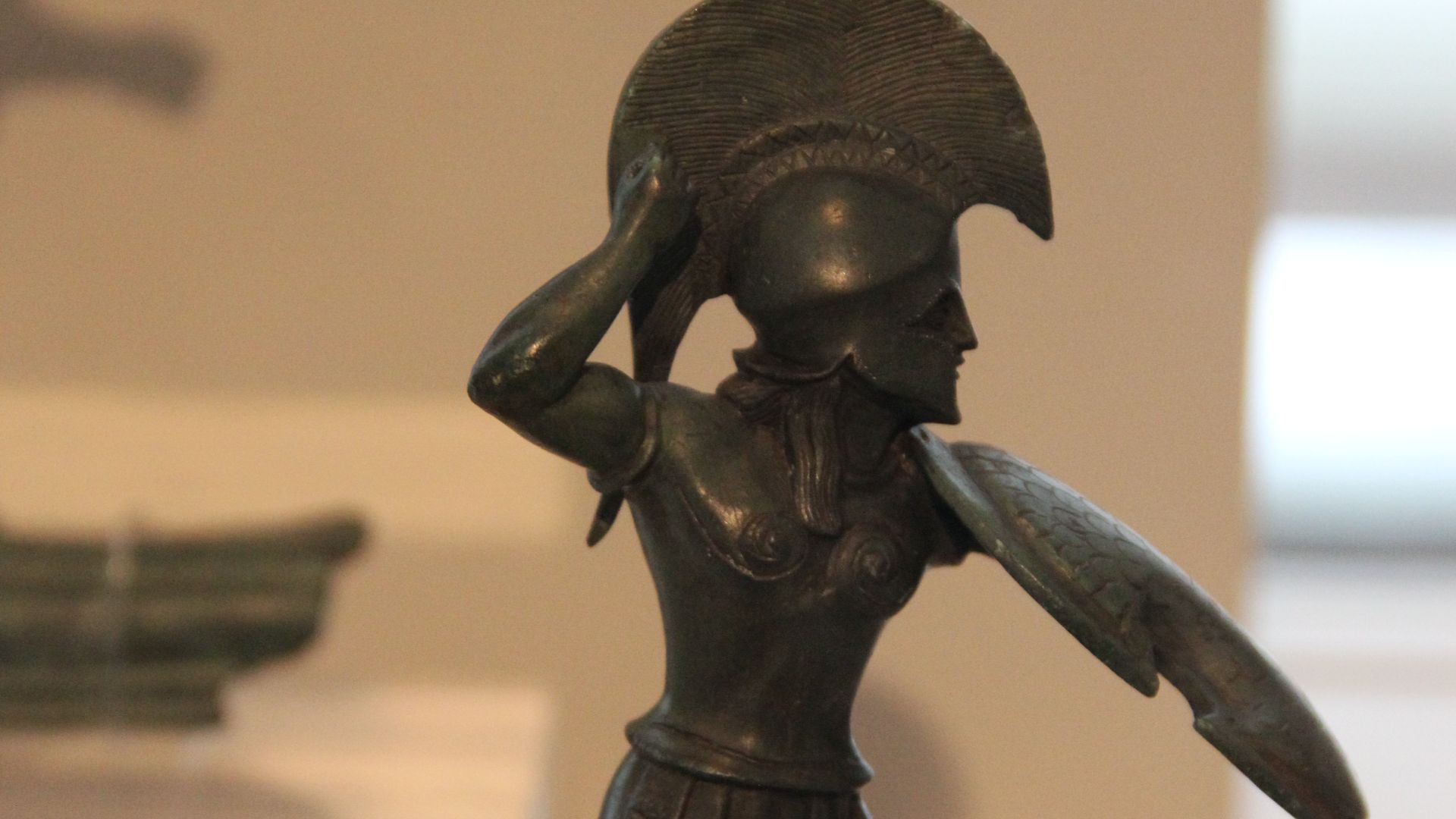 File:Ancient Greece Bronze Hoplite Warrior Statue (28660212241).jpg