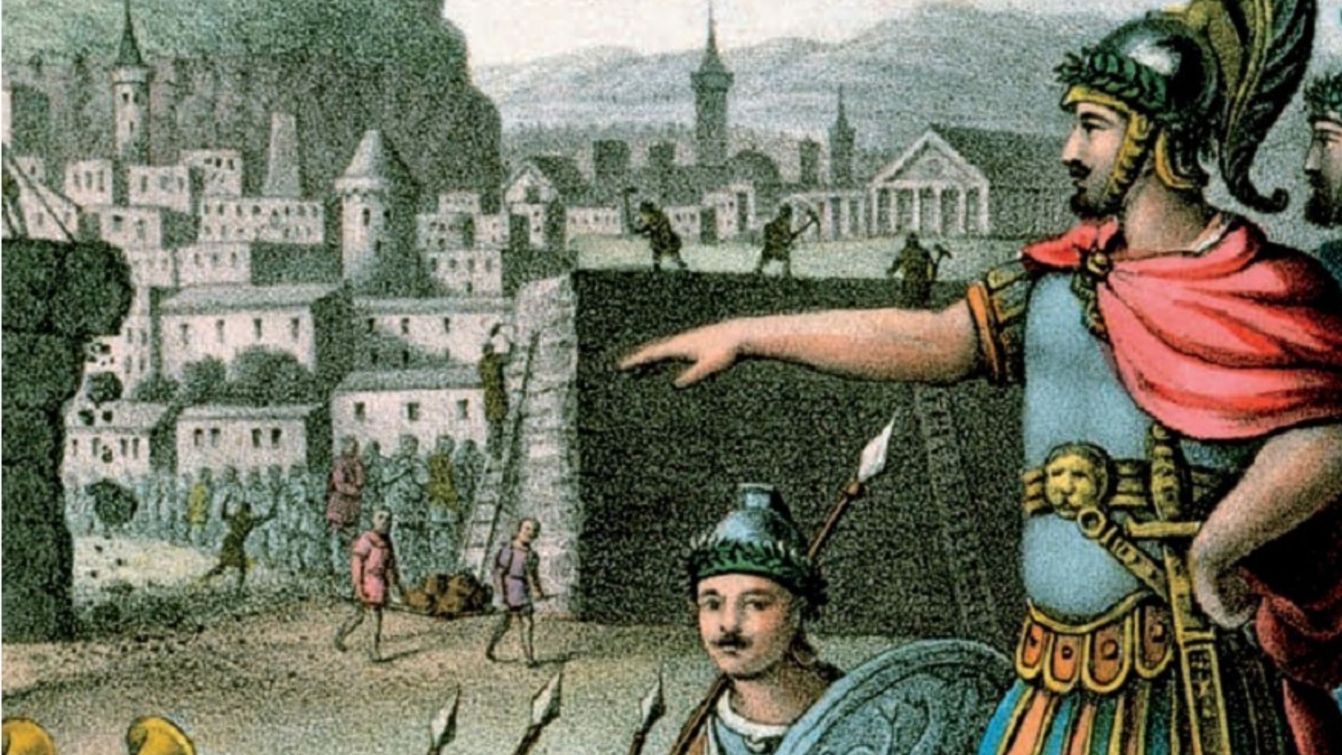 File:Lysander outside the walls of Athens 19th century lithograph.jpg