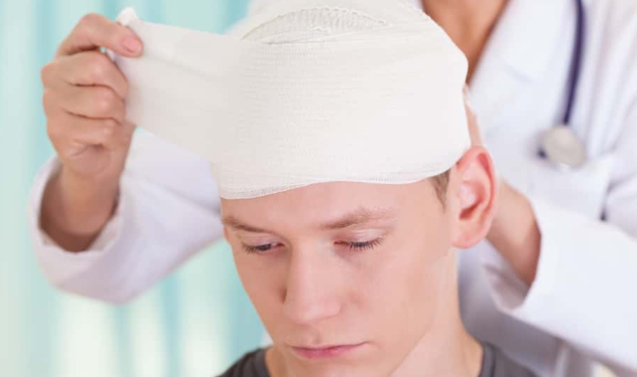 Young Man With Trauma Of The Head, Shutterstock, 210804196