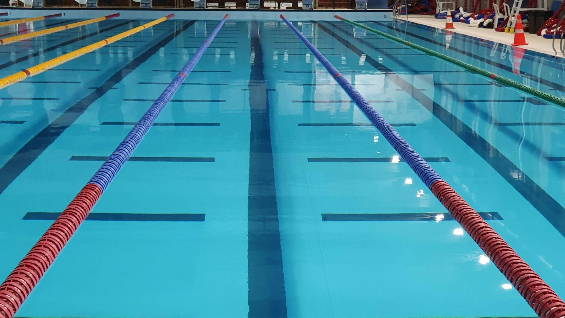 blue Olympic pool