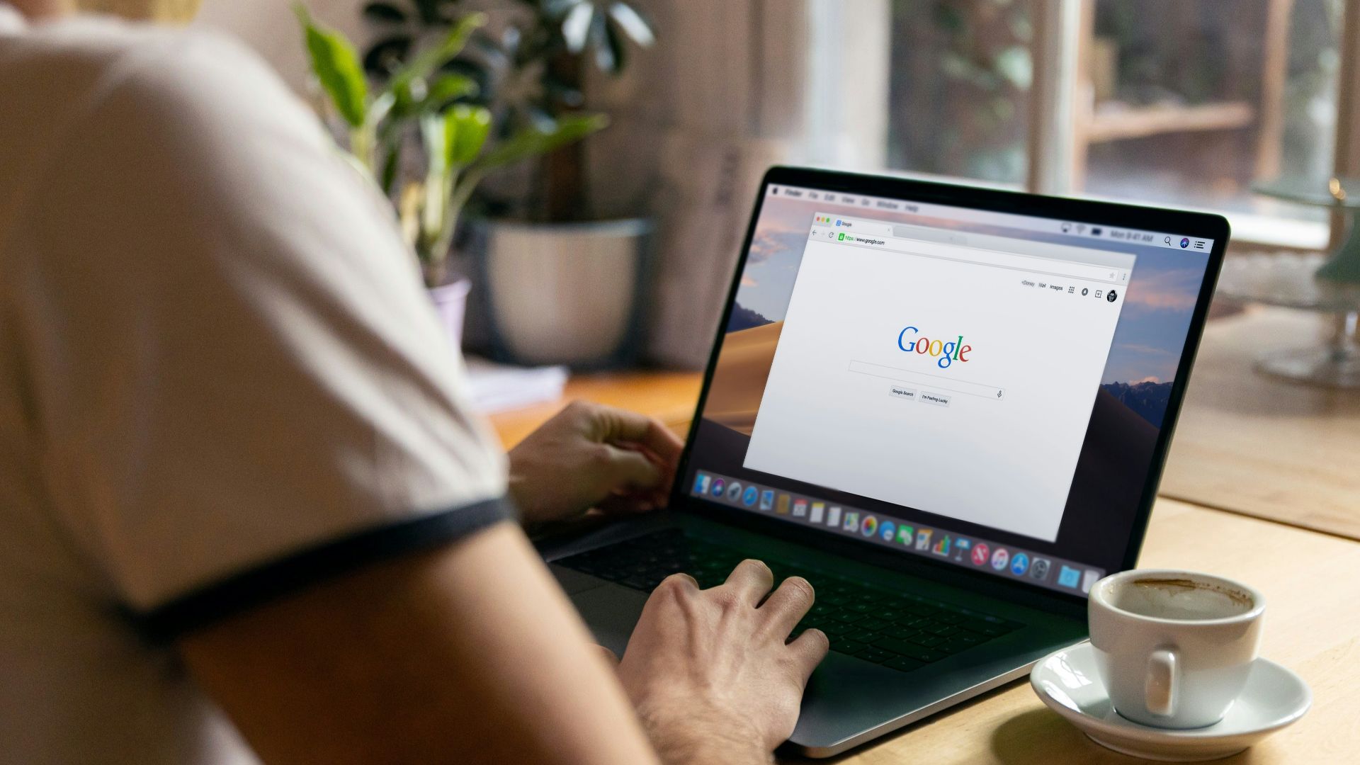 person using black laptop computer