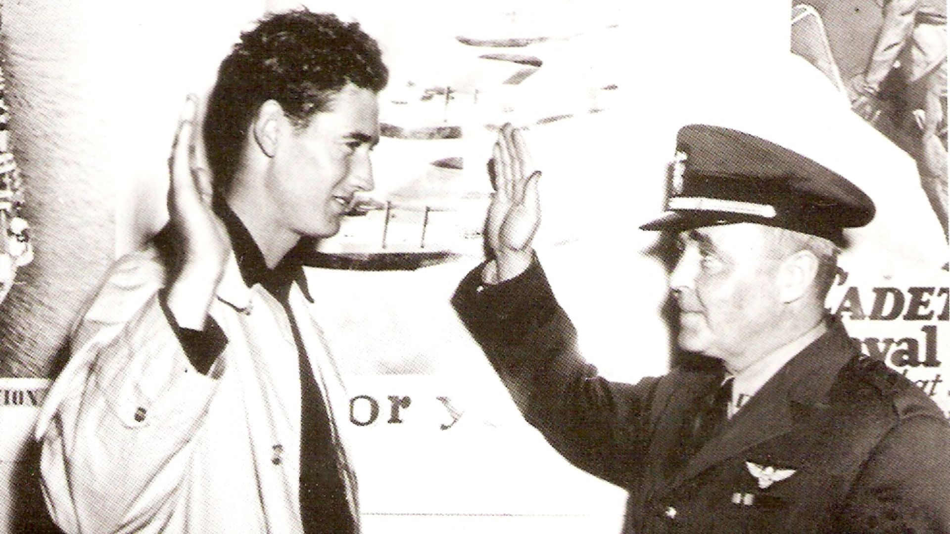 File:Ted Williams swearing into the Navy 1942.jpg