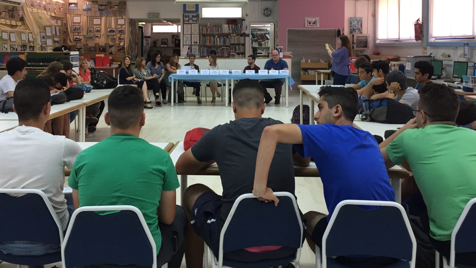 File:Celebrating the completion of a 'Student Write Wikipedia' project, , Ort Afridar, Ashkelon, Ort Israel net 2.jpg