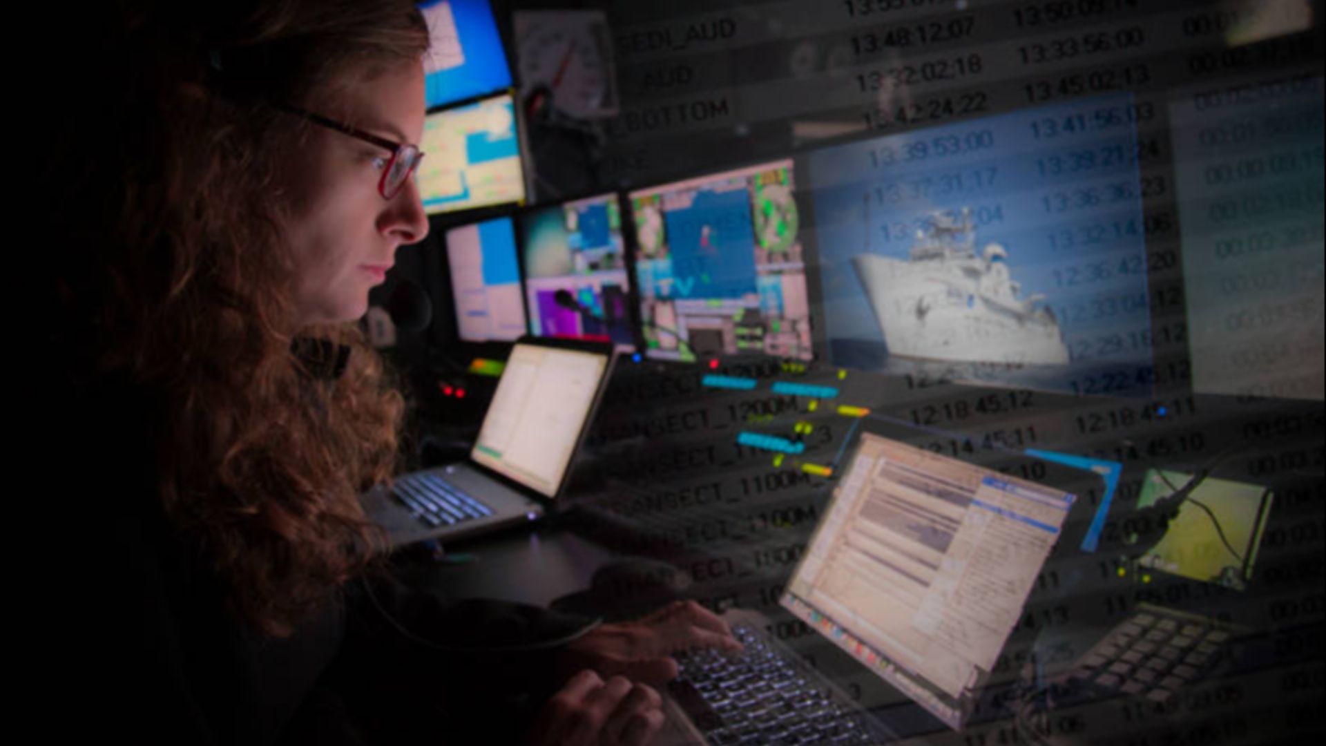 File:Scientist enters data NOAAS Okeanos Explorer (R 337) April 2015.png