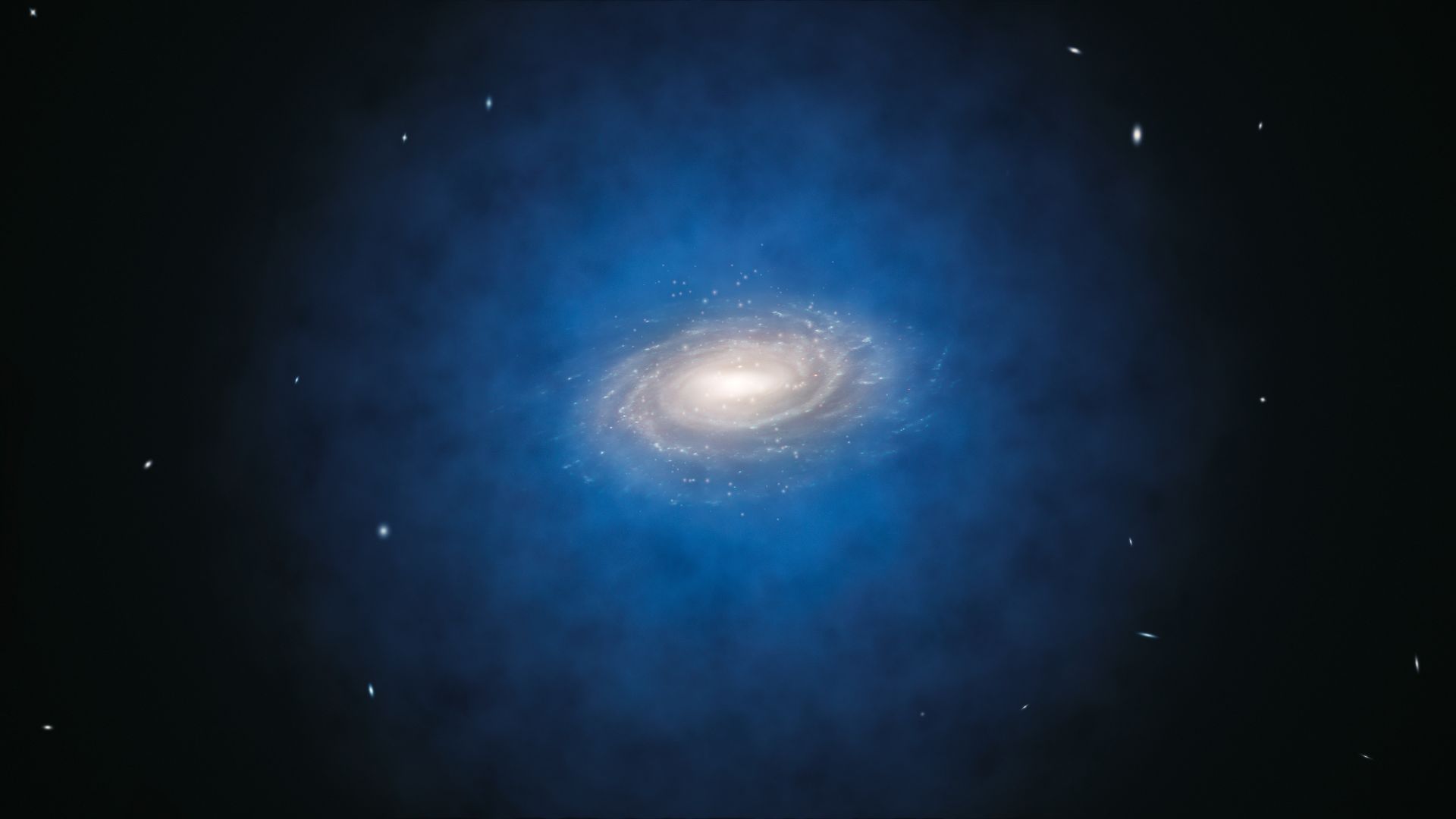 File:Artist's impression of the expected dark matter distribution around the Milky Way.jpg