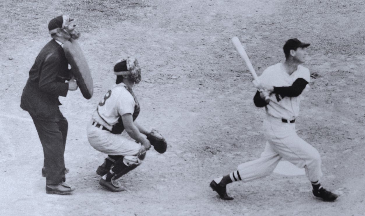 Gettyimages - 514954126, Ted Williams and Others in Baseball Action
