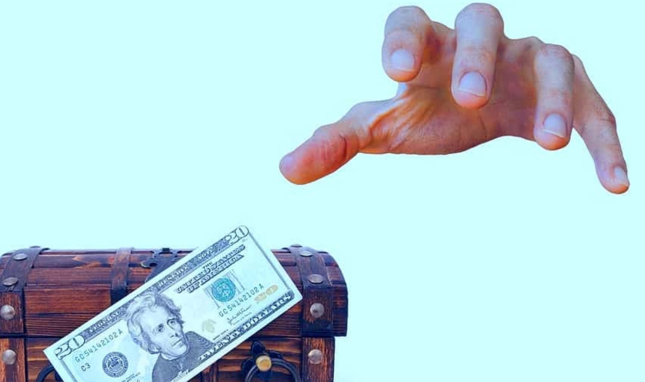 Stealing Money Cash Dollar Case