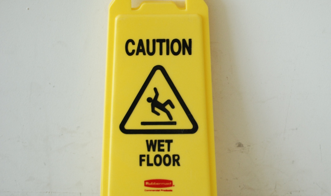 Warning Board Wet Floor Caution