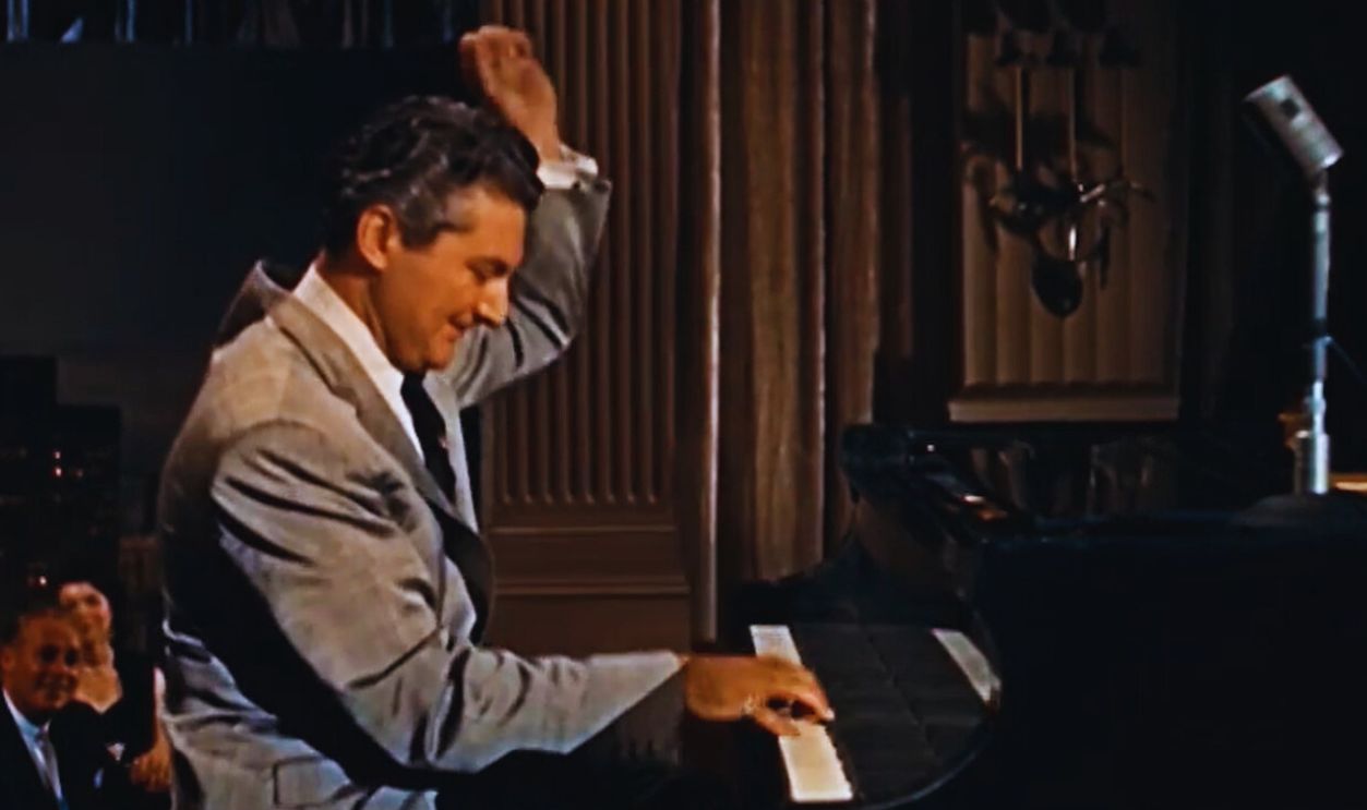 Screenshot from Sincerely Yours (1955)